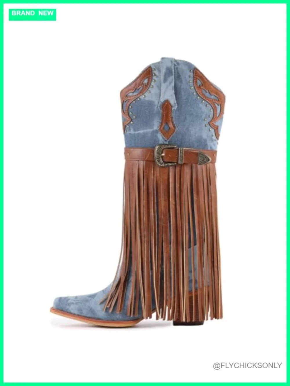 Faux Fur Knee High Boots Women Pointed Toe Block Heel Winter Snow